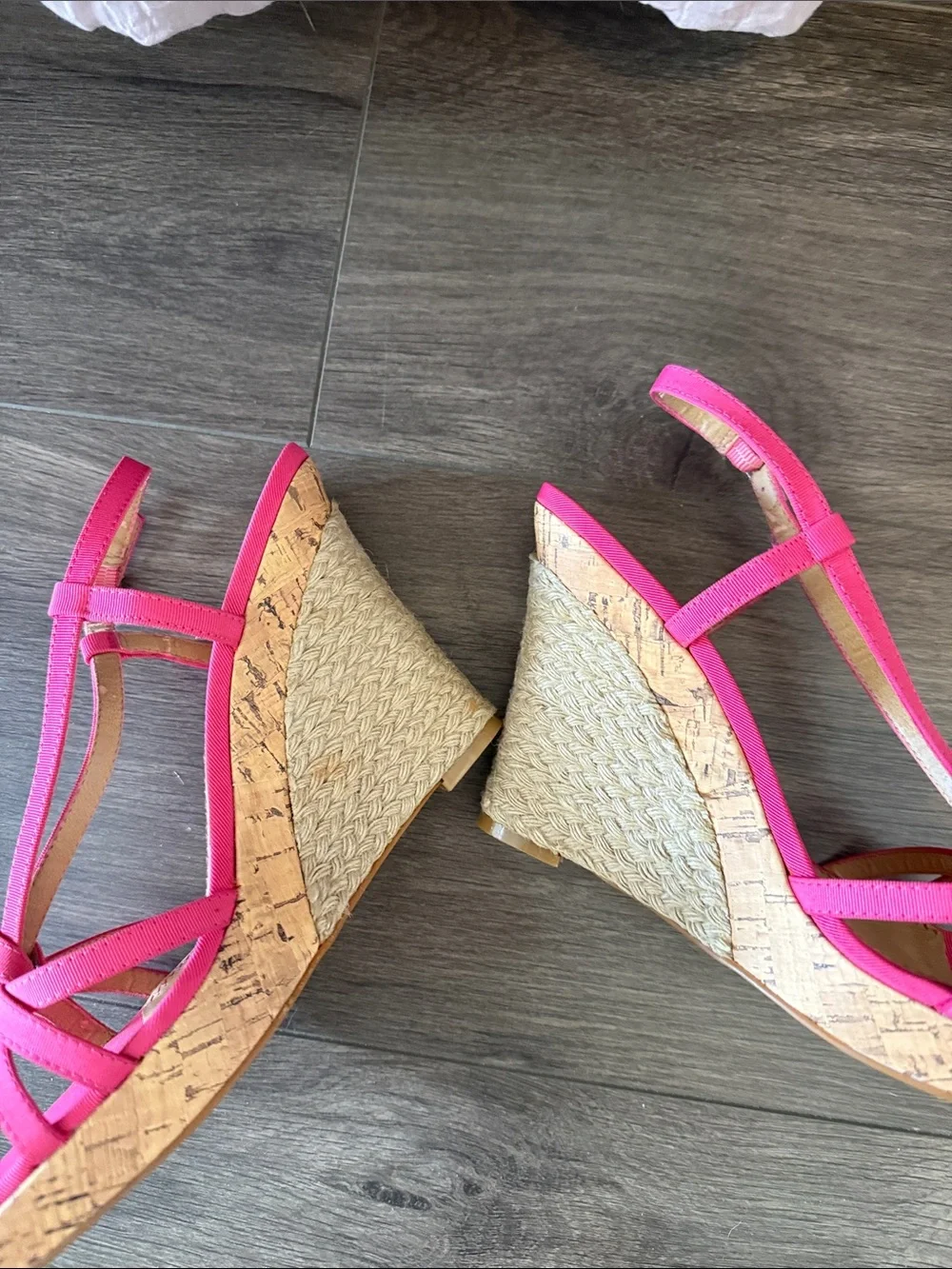 bp Bright Pink T-Strap Sandals for Women